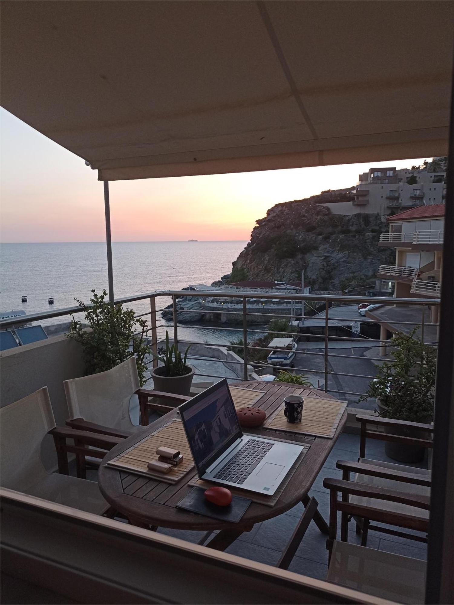 Popis Sea View Apartments Agia Pelagia Eksteriør billede
