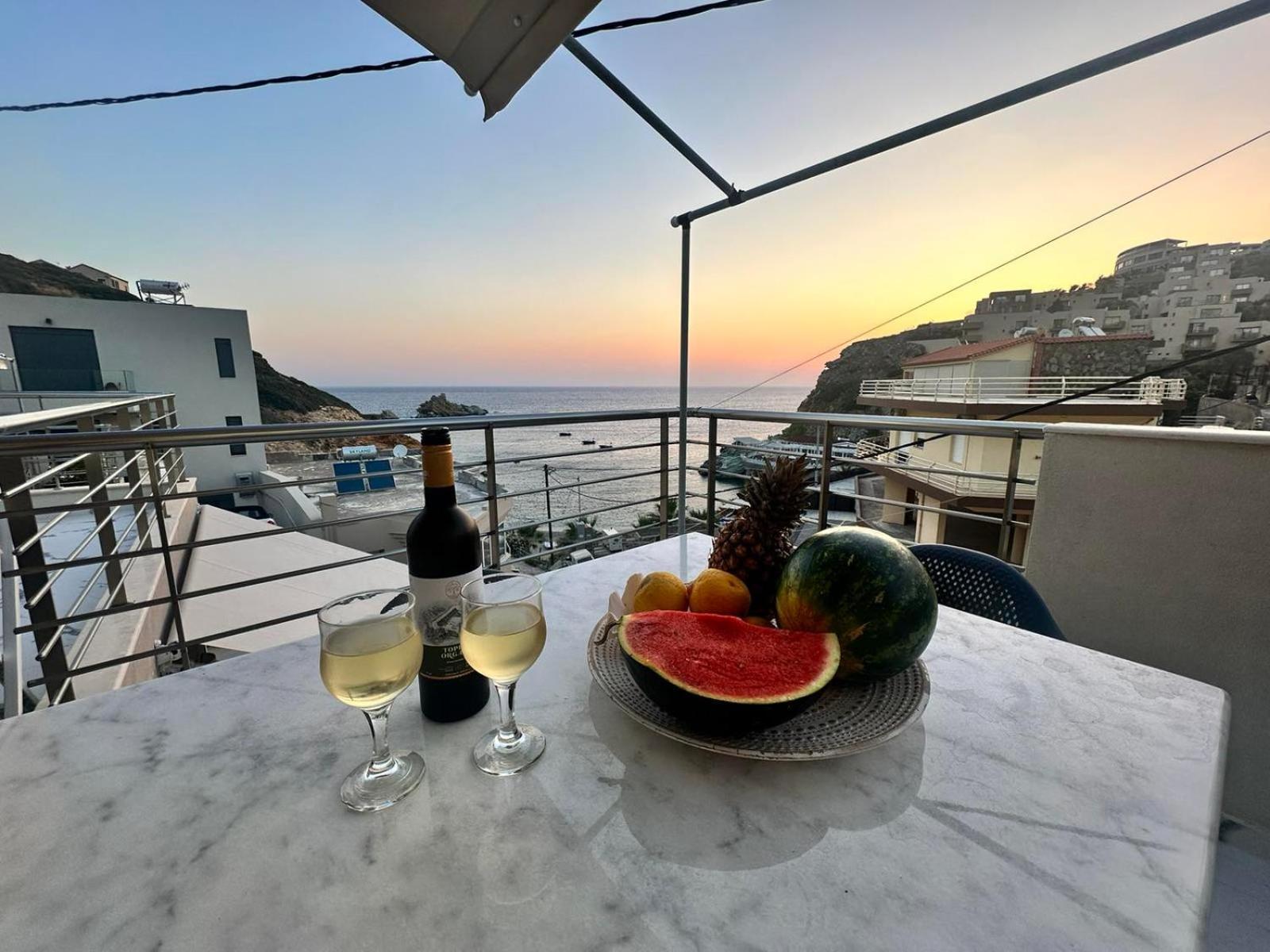 Popis Sea View Apartments Agia Pelagia Eksteriør billede