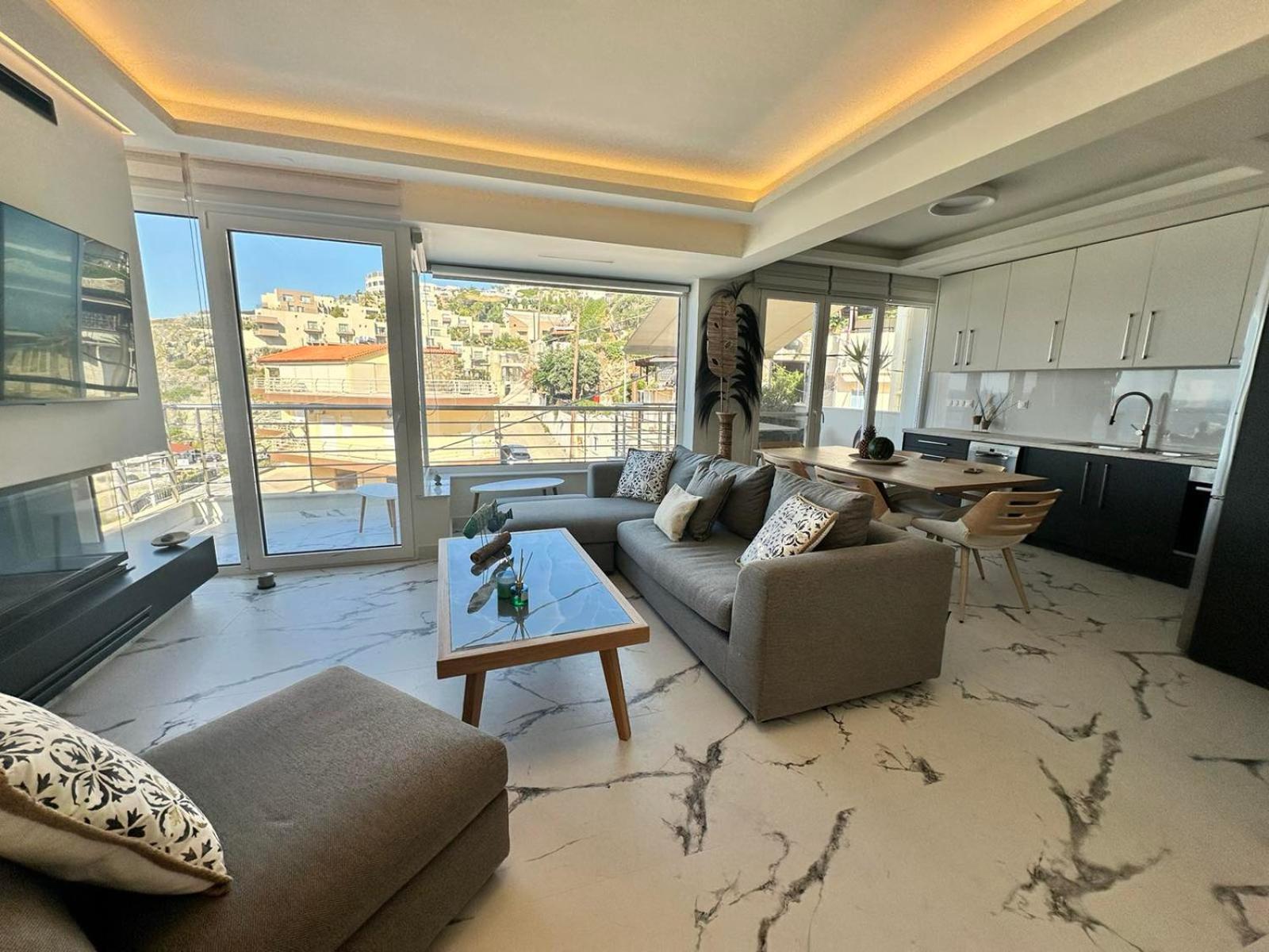 Popis Sea View Apartments Agia Pelagia Eksteriør billede