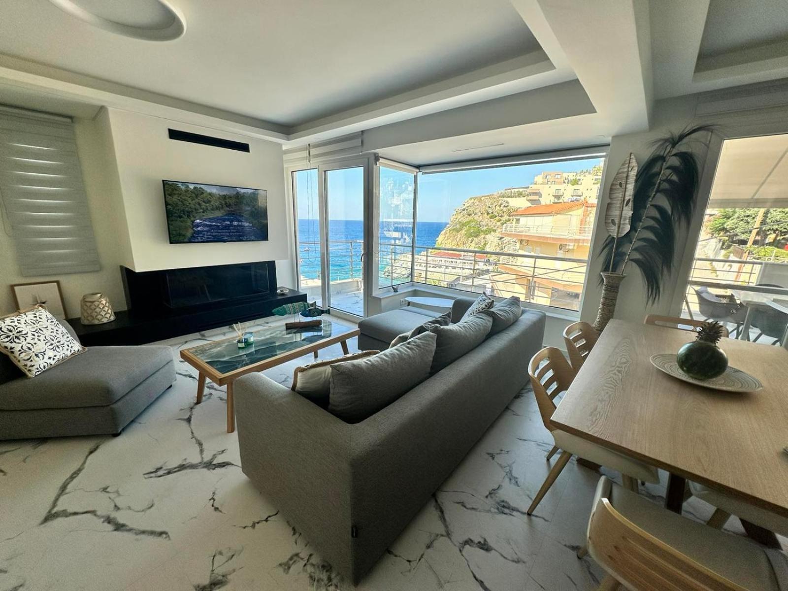 Popis Sea View Apartments Agia Pelagia Eksteriør billede